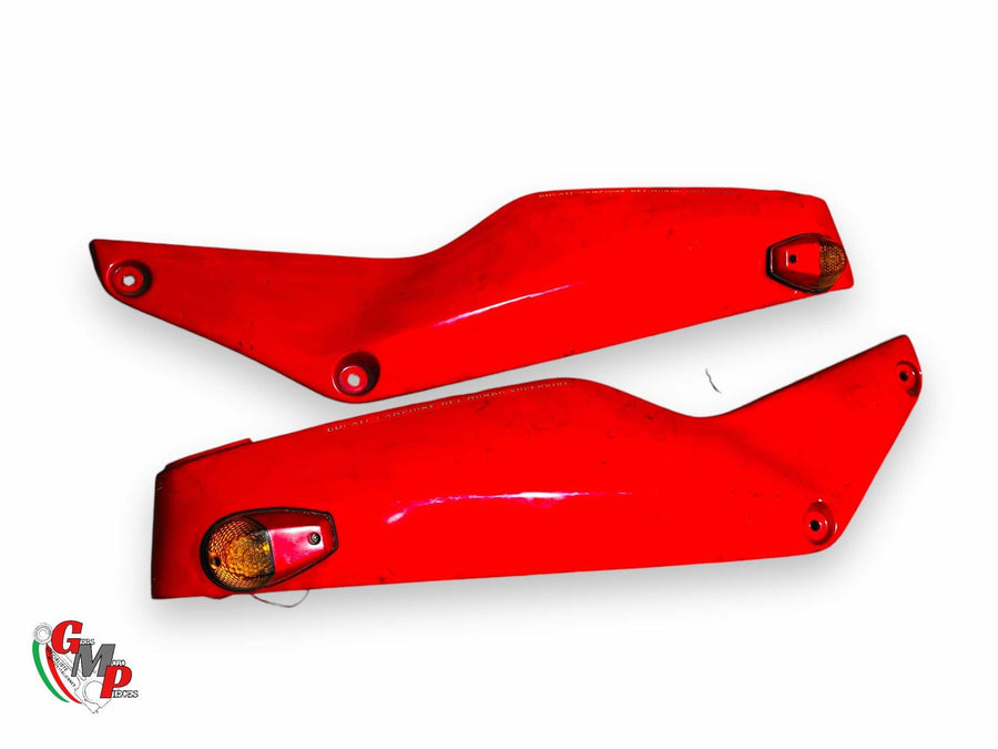 Red Side Fairing Pair with Turn Signal - Ducati