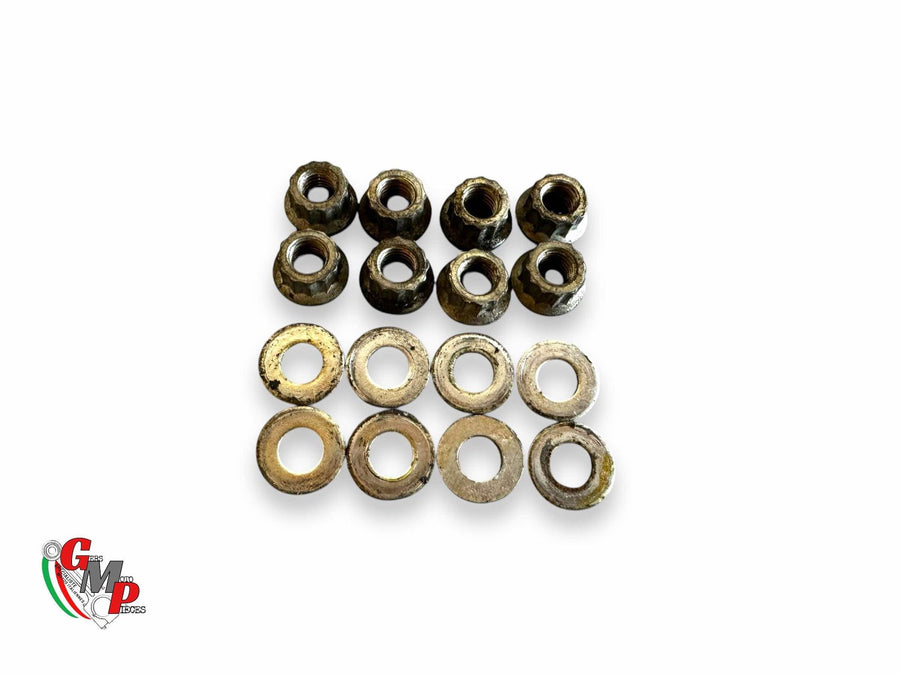 Cylinder Head Tightening Nut and Washer Set - Ducati