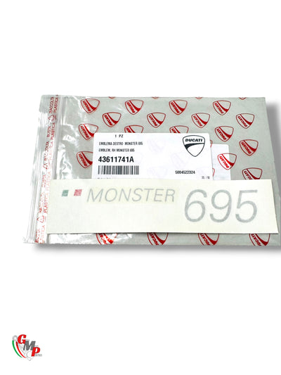 Right Emblem Monster 695 NEW - Ducati