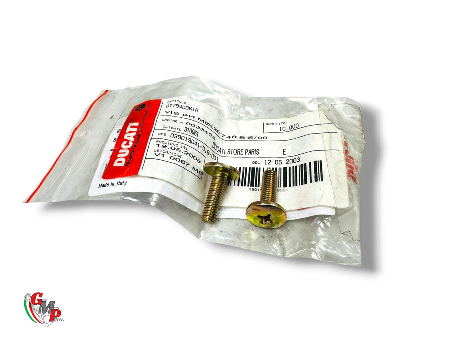 New M6X20 Bichromate Screw - Ducati
