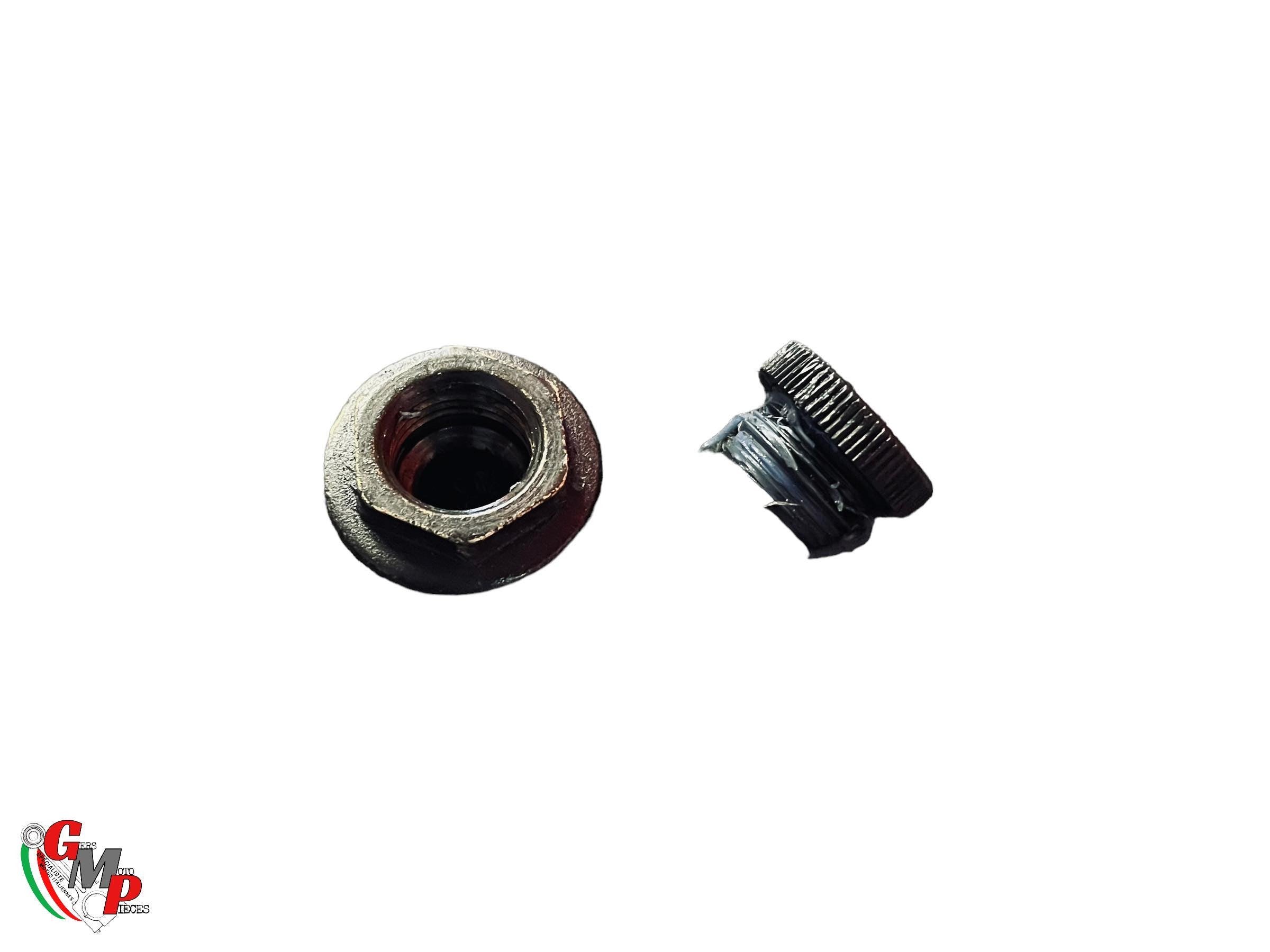 Ignition Cable Pass-Through End Cap on Engine Crankcase - Ducati