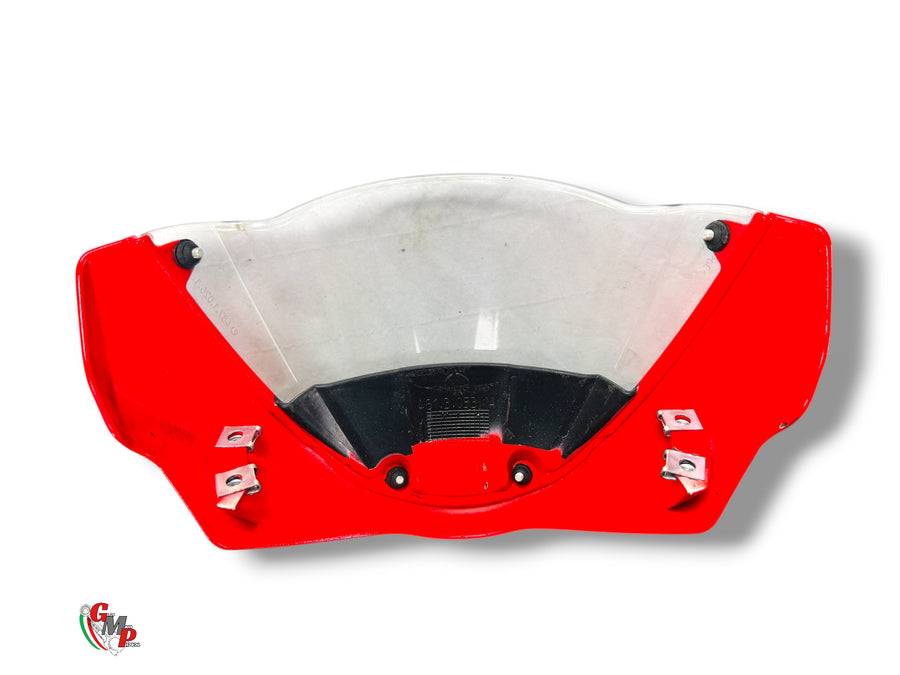 Red Fork Head Fairing with Bubble - Ducati
