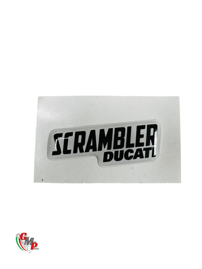 Ducati Scrambler Gel Raised Logos Sticker 15X40 NEW - Ducati