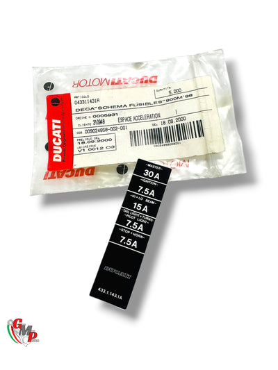 Fuse Box Decal NEW - Ducati