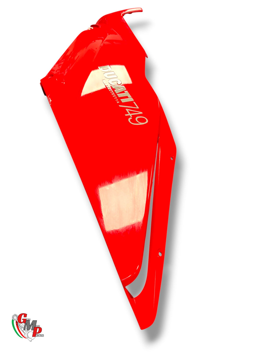 Left Upper Red Half Fairing - Ducati