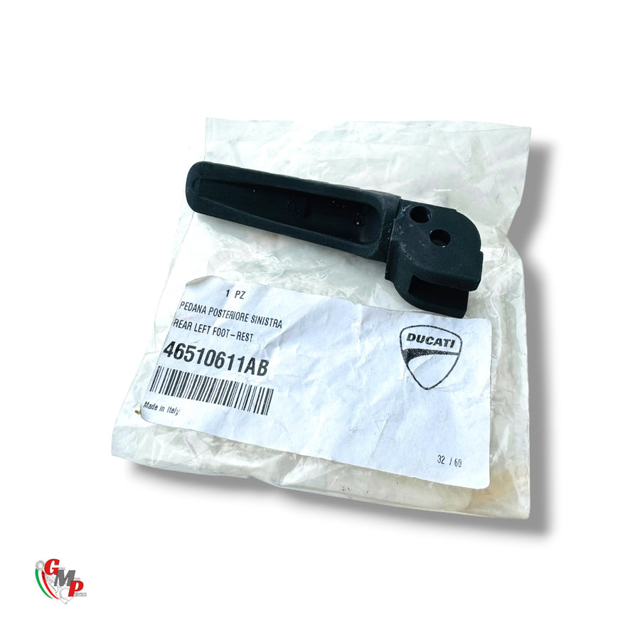 Rear Left Footrest Black NEW - Ducati