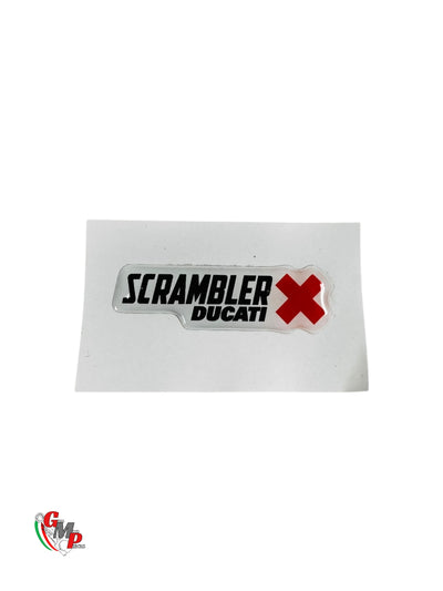 Ducati Scrambler Gel Emblem Sticker 15X40 NEW - Ducati