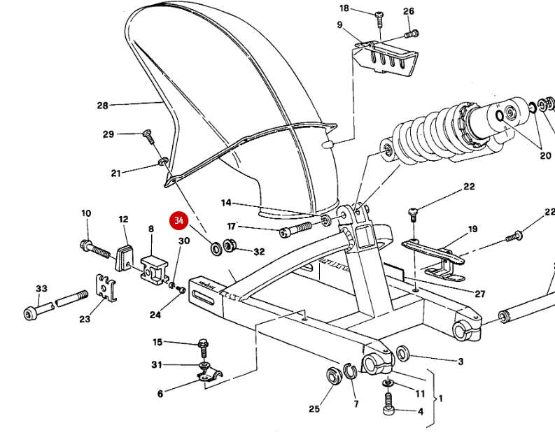NEW Rear Wheel Nut Washer