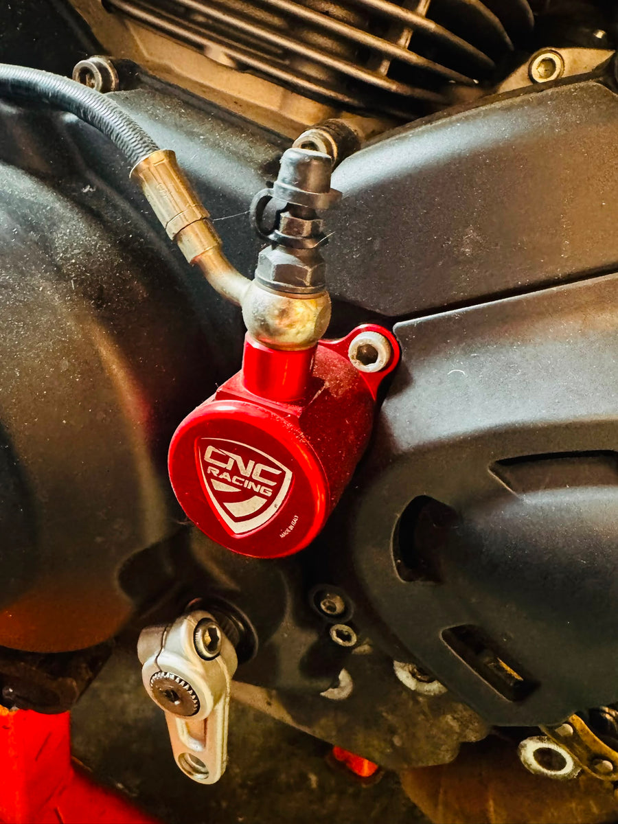 CNC Racing Anodized Red 30mm Receiver - Ducati