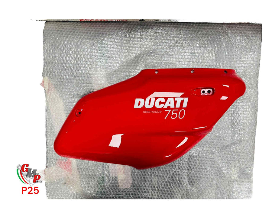 Right red semi-faired side panel NEW - Ducati