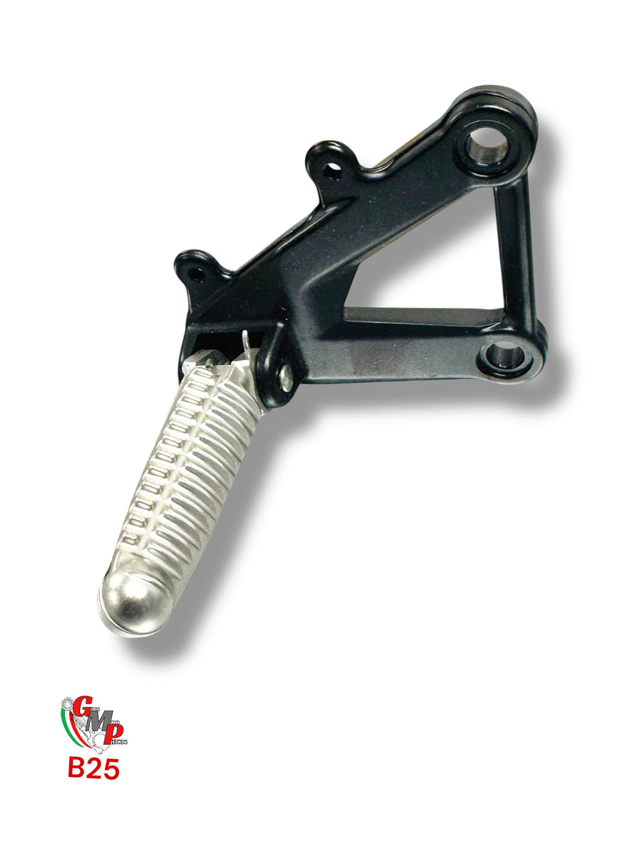 Right Footrest Plate Black - Ducati