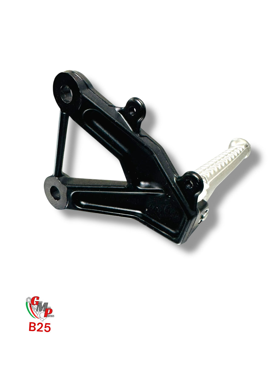 Right Footrest Plate Black - Ducati