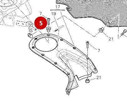 Fairing spacer seat trim - Ducati