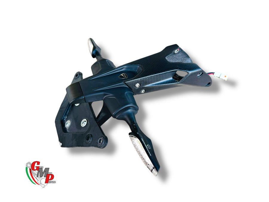 Carbon license plate holder + LED turn signals - Ducati Performance