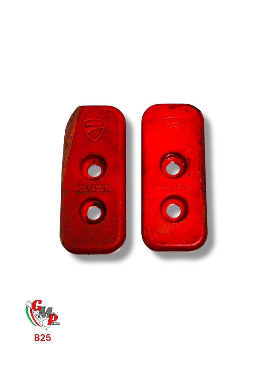 Pair of Ducati Performance footrest pads - Ducati