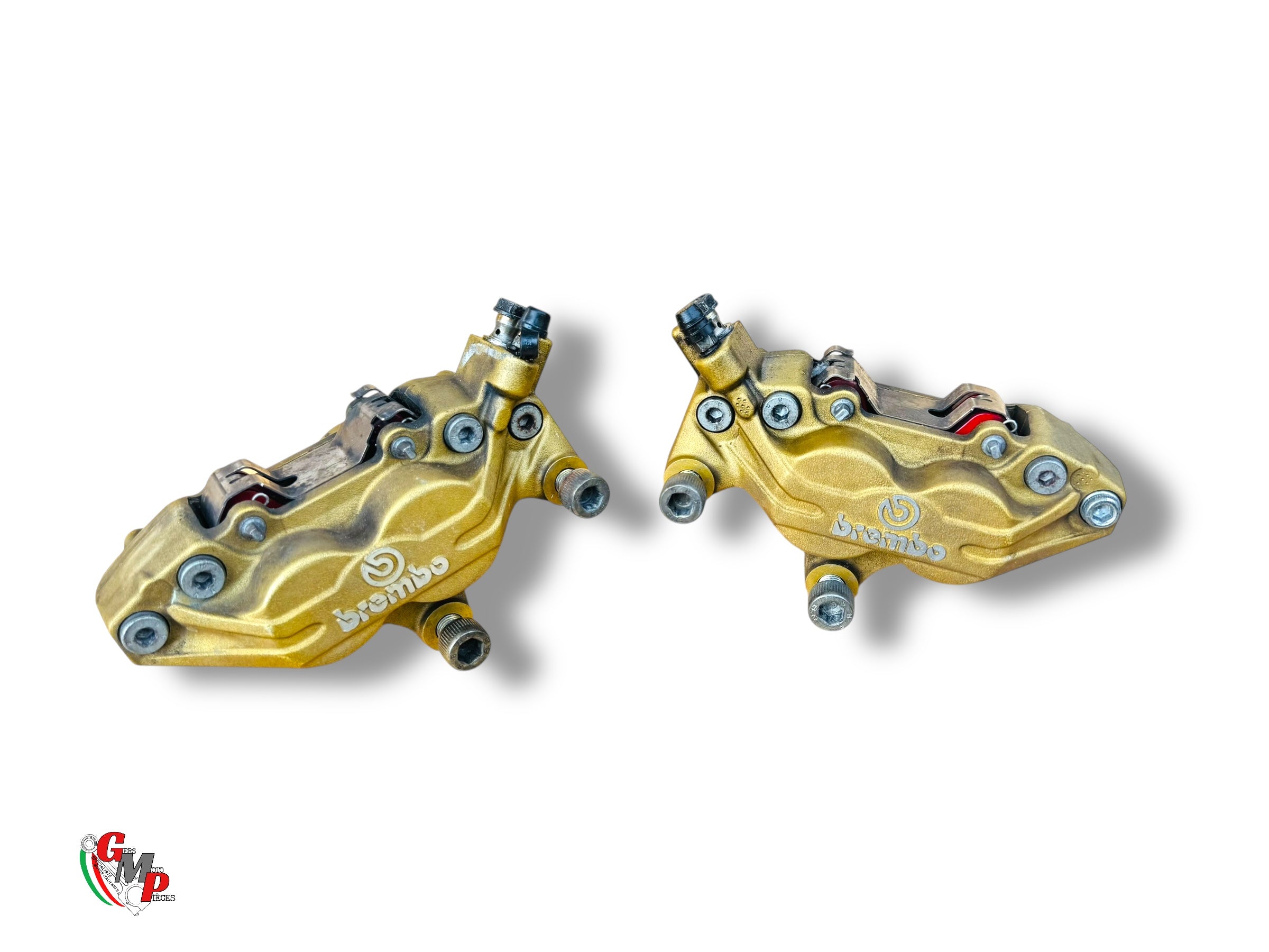 Pair of Brembo P4 34/0 Calipers 65mm Center Distance - Ducati M 1000 400 620 750 800 900 ST2 ST4 SBK 748 916 SS 1000 750 80 900 final horn