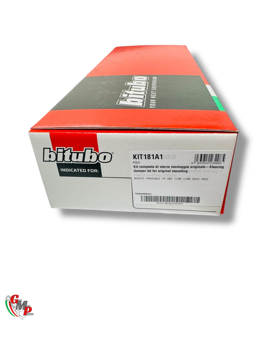 New BITUBO Red Racing Steering Damper Kit - Ducati