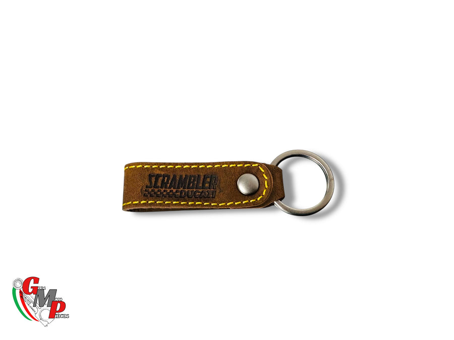 Original Leather Keyring Ducati Scrambler