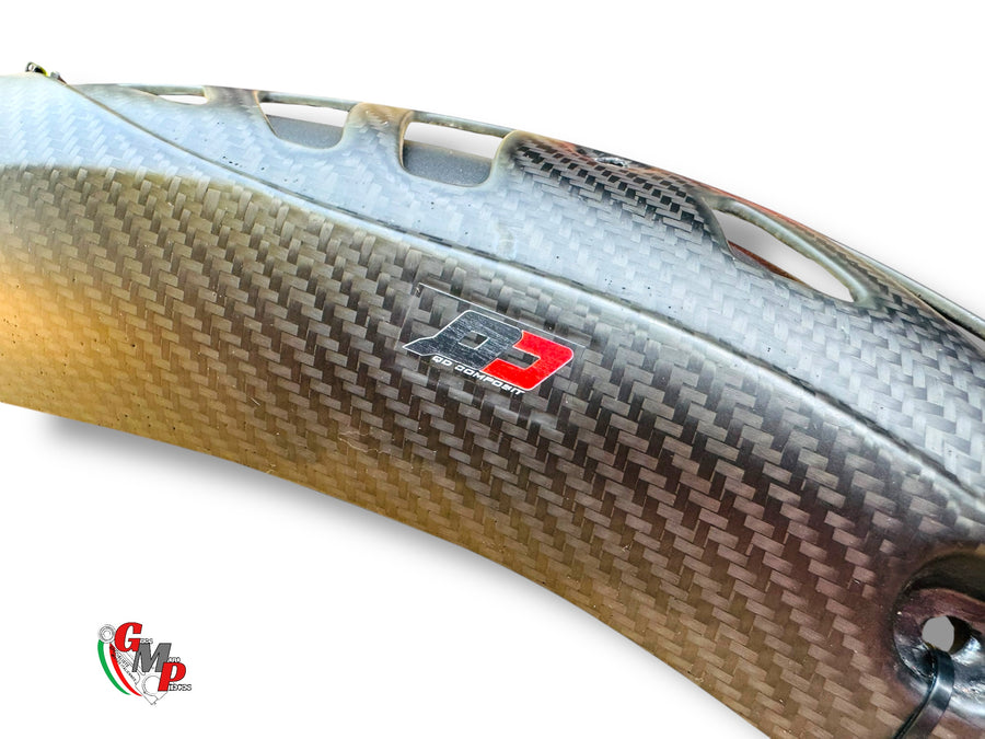 Exhaust manifold heat shield, carbon - Ducati