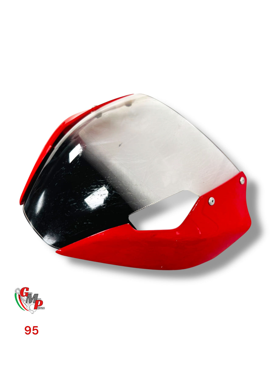 Original red headlight fairing bubble - Ducati