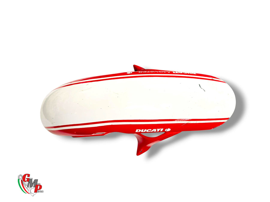 Red Front Fender with White Stripe - Ducati