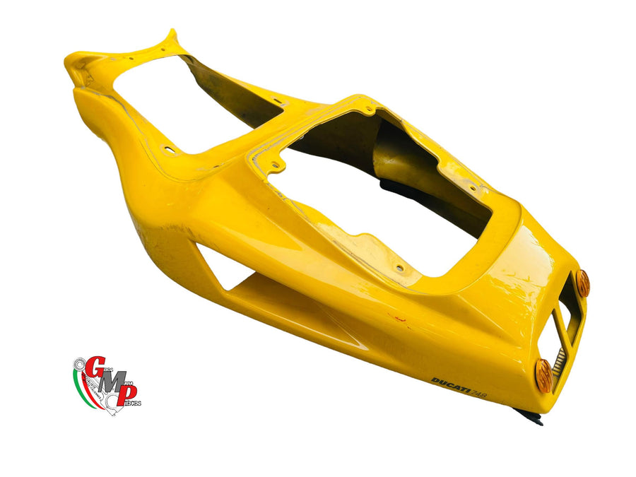 Biposto Yellow Rear Seat Cowl with Integrated Turn Signal - Ducati