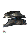 Pair of Black Metal Tank Covers - Ducati