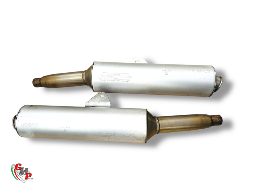 Left and Right Silencers - Ducati