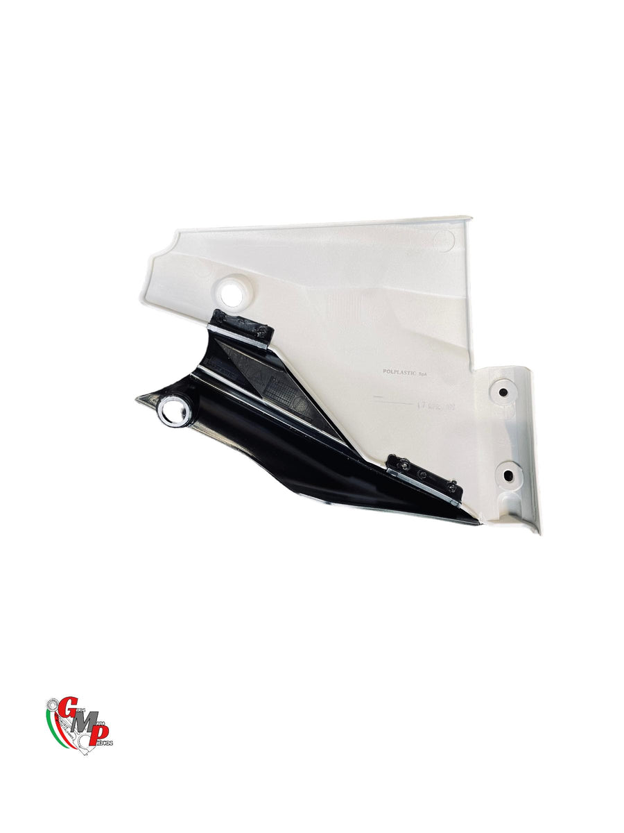 New White Left Skid Plate - Ducati