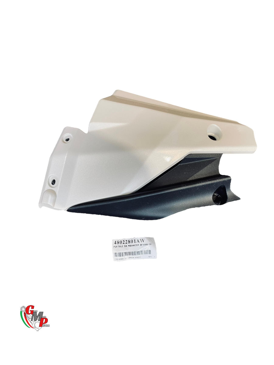 New White Left Skid Plate - Ducati