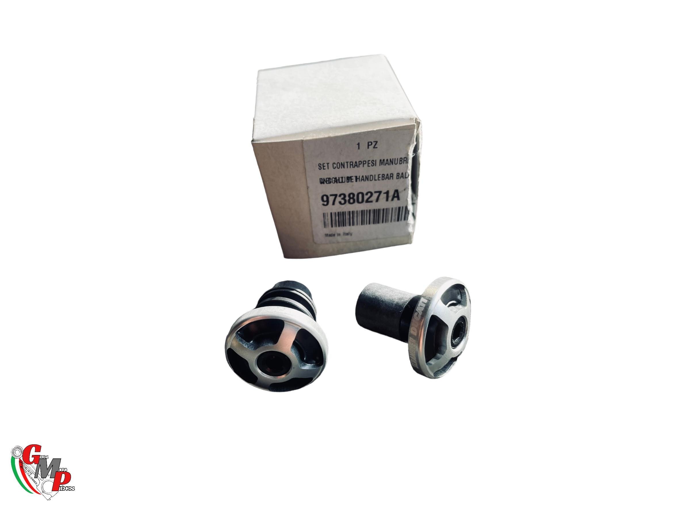 Pair of handlebar ends ground cut New Ducati Performance - Ducati Scrambler 400 800 final horn