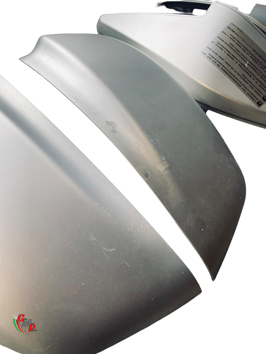 Aluminum Gray Pannier and Top Case Lid Kit - Ducati