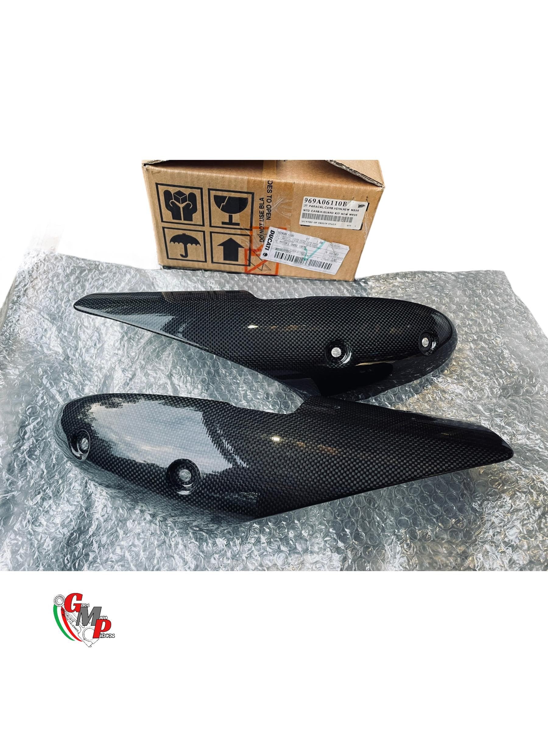 Carbon Exhaust Heat Shield Protection NEW - Ducati Monster 696 796 1100 final horn