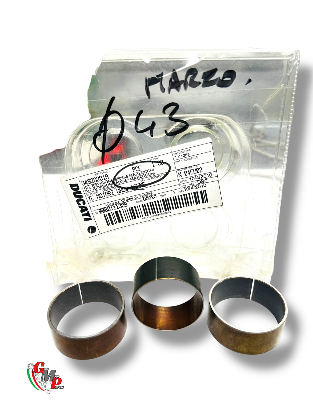 Bagues Friction Fourche Marzocchi NEUVE - Ducati