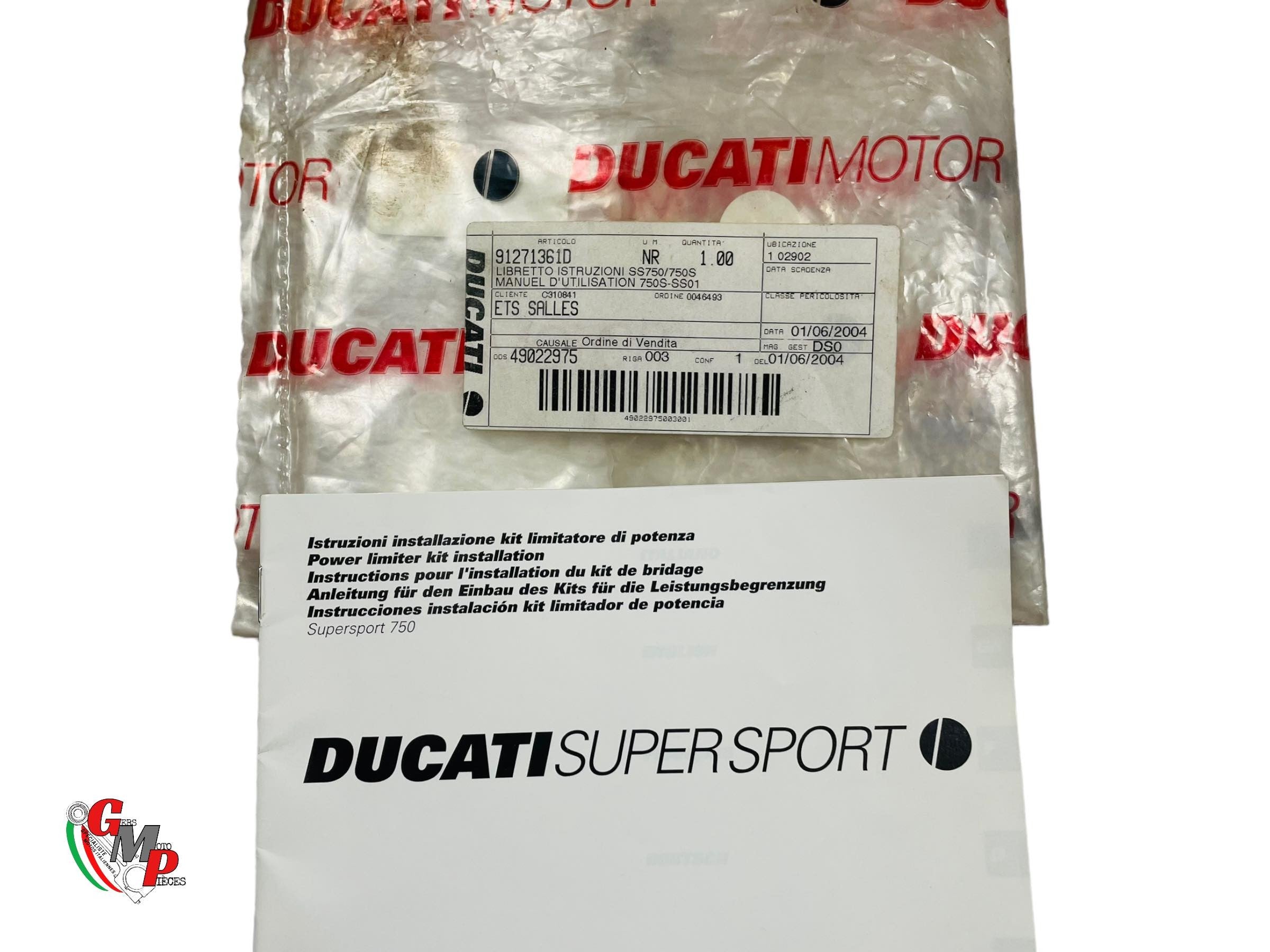 New Bridle Kit Installation Manual - Ducati Supersport SS 750 Carb