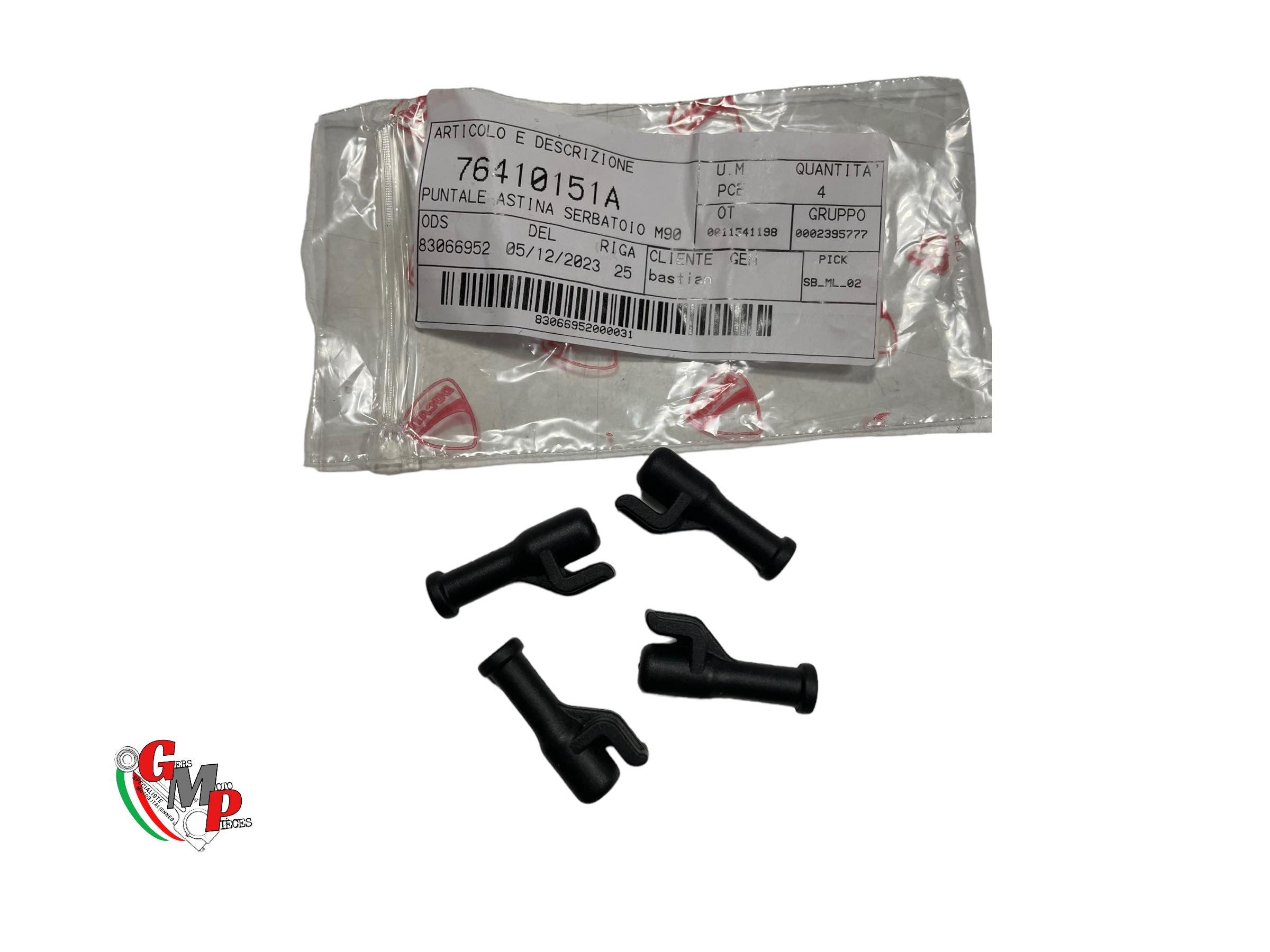 New Rubber Fuel Tank Stand End Cap - Ducati