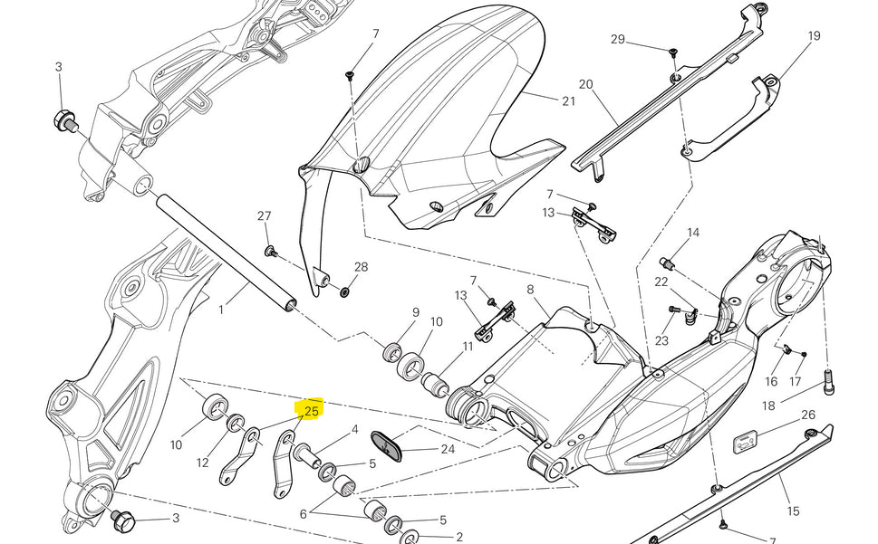 Pair of Lower Brackets - Ducati