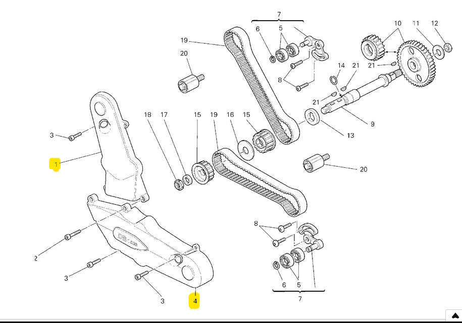 New Black Distribution Cover Kit - Ducati