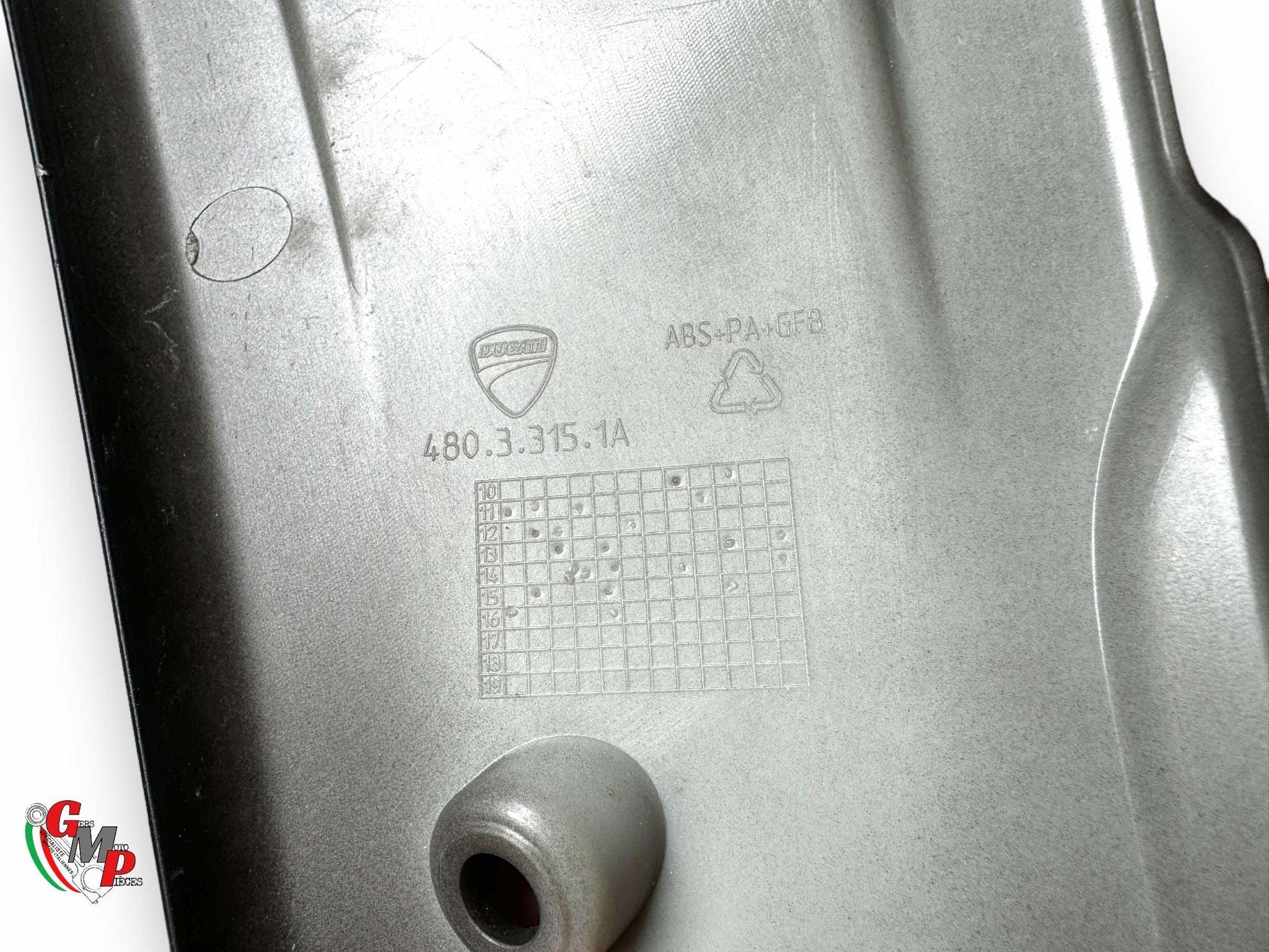 Matte Black Right Skid Plate - Ducati