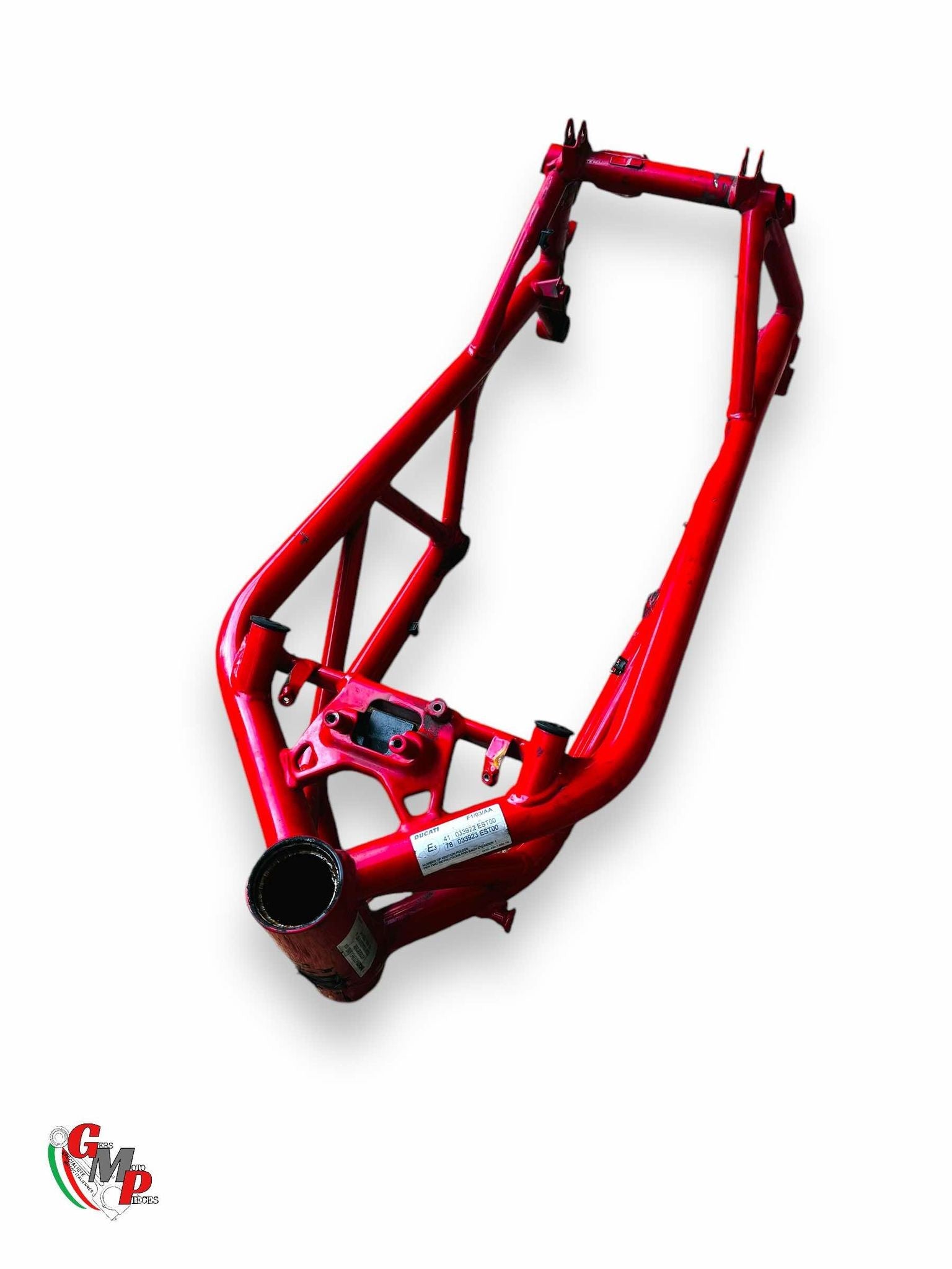 Red Frame and Registration Card - Ducati Streetfighter 848 2013