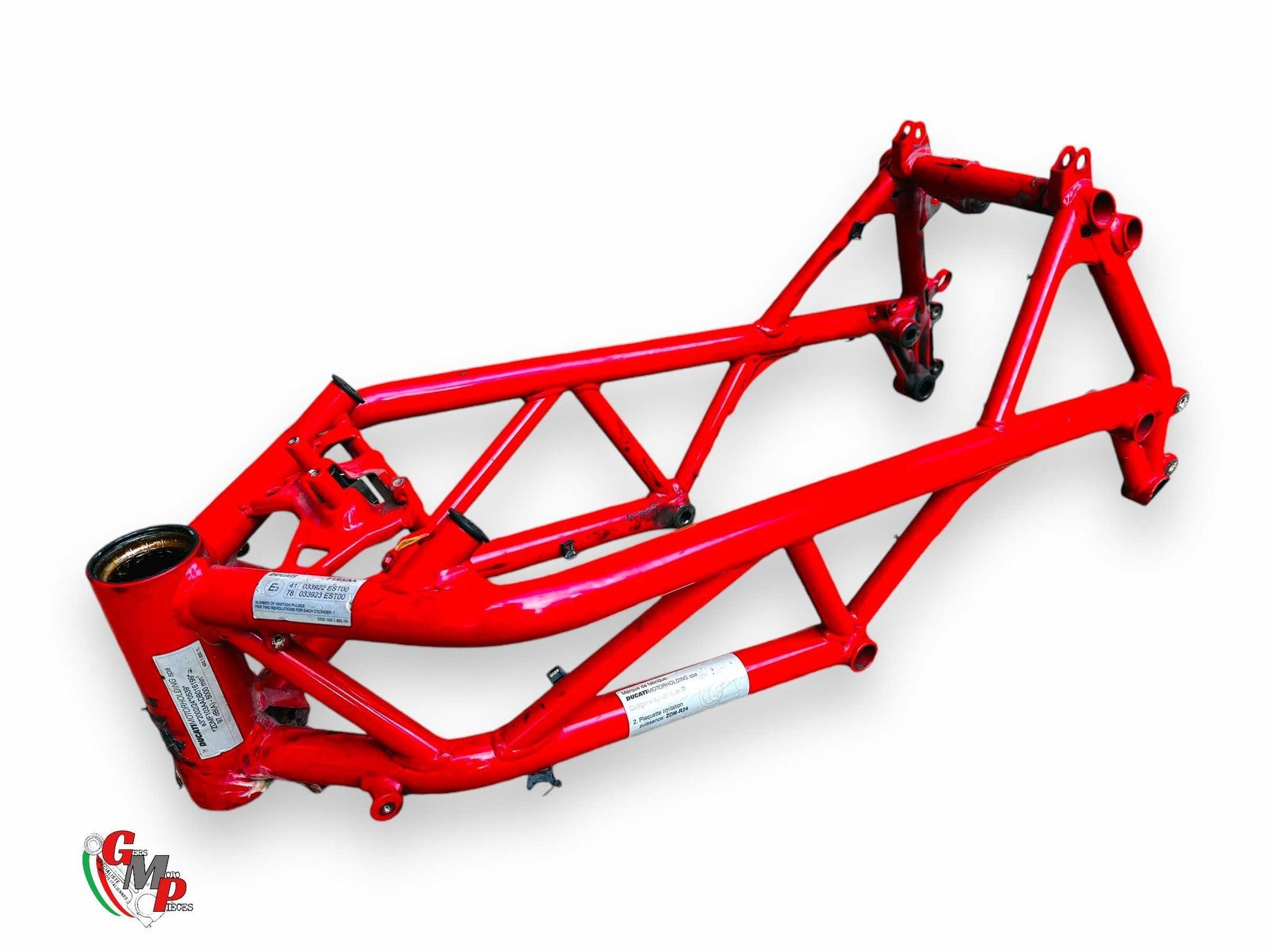 Red Frame and Registration Card - Ducati Streetfighter 848 2013