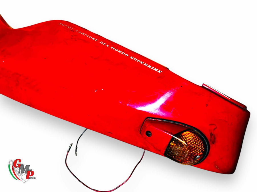 Red Side Fairing Pair with Turn Signal - Ducati