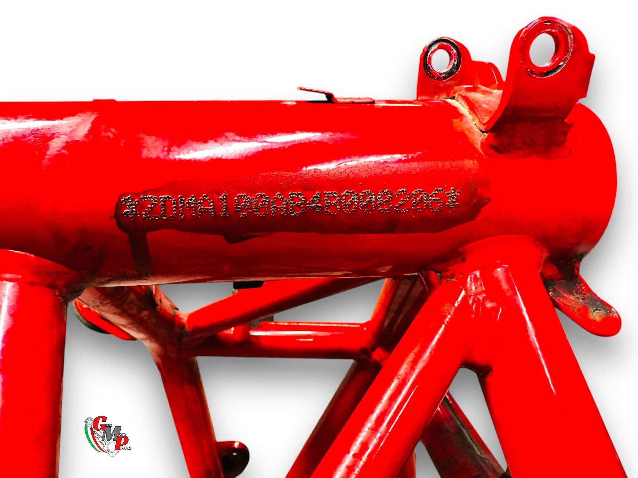 Red Frame and Registration Card - Ducati Multistrada 1000 2005 2006