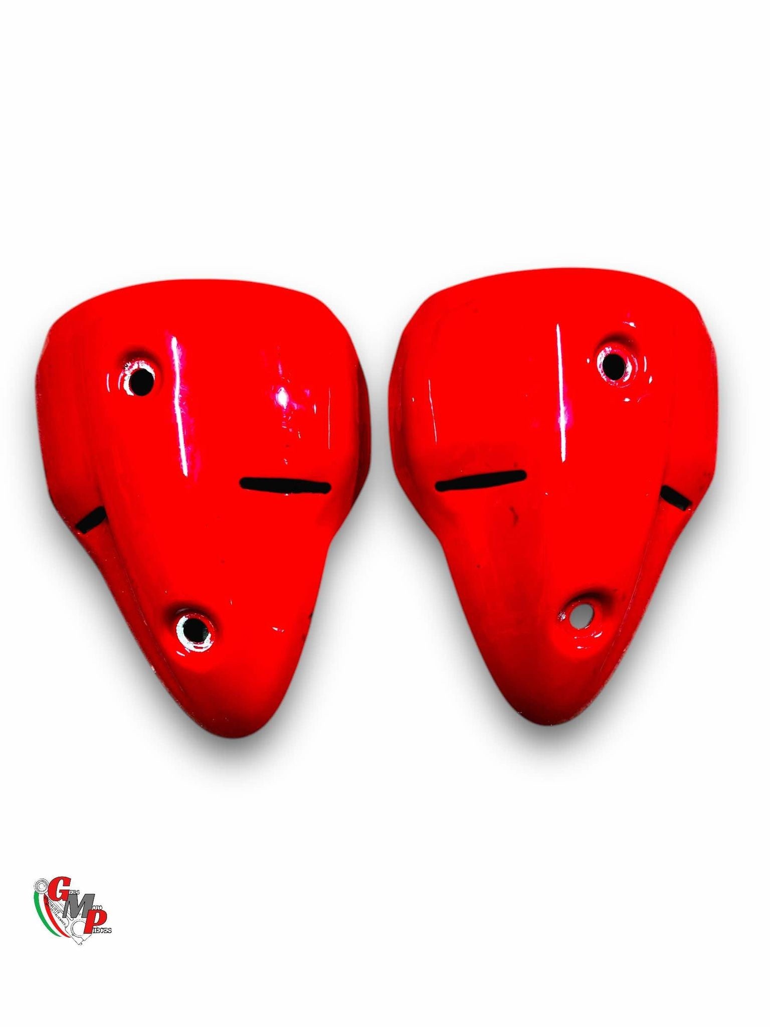Pair of Red Exhaust Heat Shields - Ducati