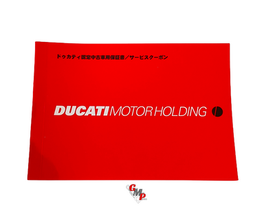 NEW Japanese Warranty Booklet - Ducati