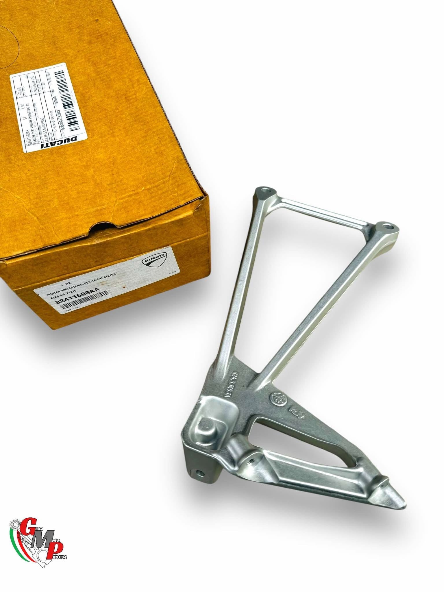 Pair of Passenger Footrest Plates - Ducati Multistrada MTS 1200 1200 ABS 1200 S final horn