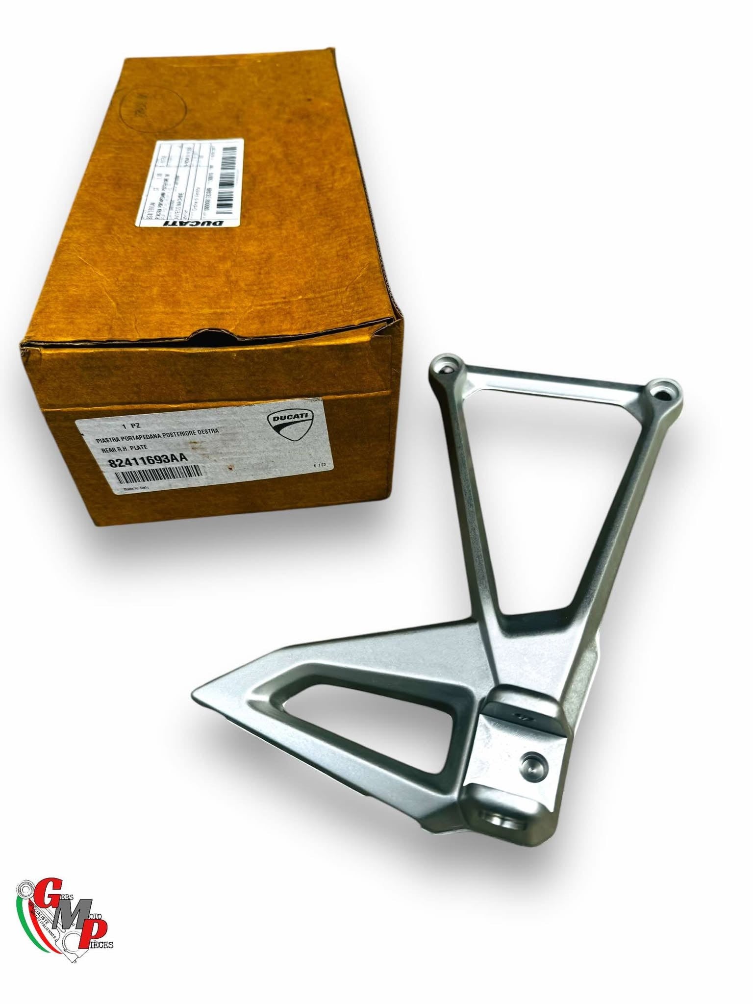 Pair of Passenger Footrest Plates - Ducati Multistrada MTS 1200 1200 ABS 1200 S final horn