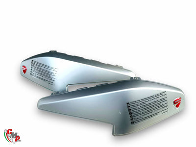 New Aluminum Gray Suitcase Lid Kit - Ducati
