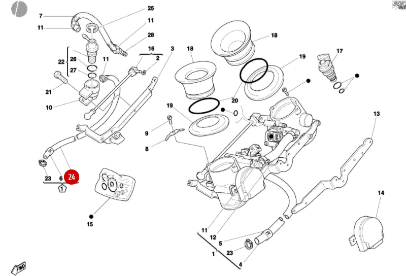 New Hose Pipe - Ducati