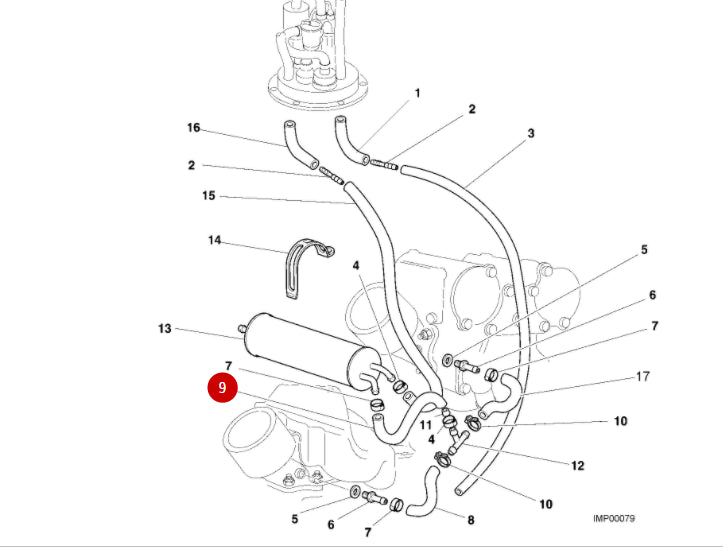 NEW Fuel Hose Pipe - Ducati